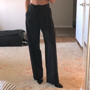 Black Wide Leg Belted Paris Atelier & Other Stories Business Casual Pants NWOT